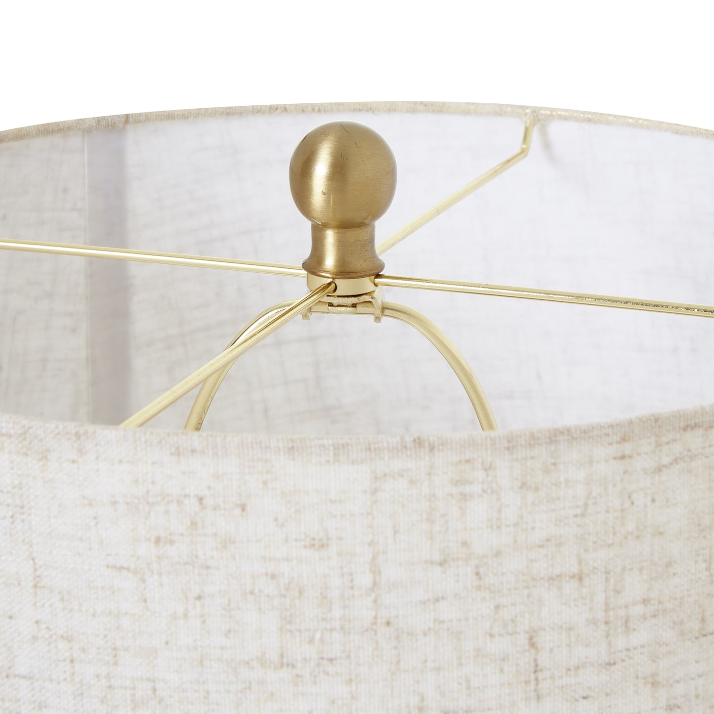 White Wash Bulbous Wicker Table Lamp With Linen Shade