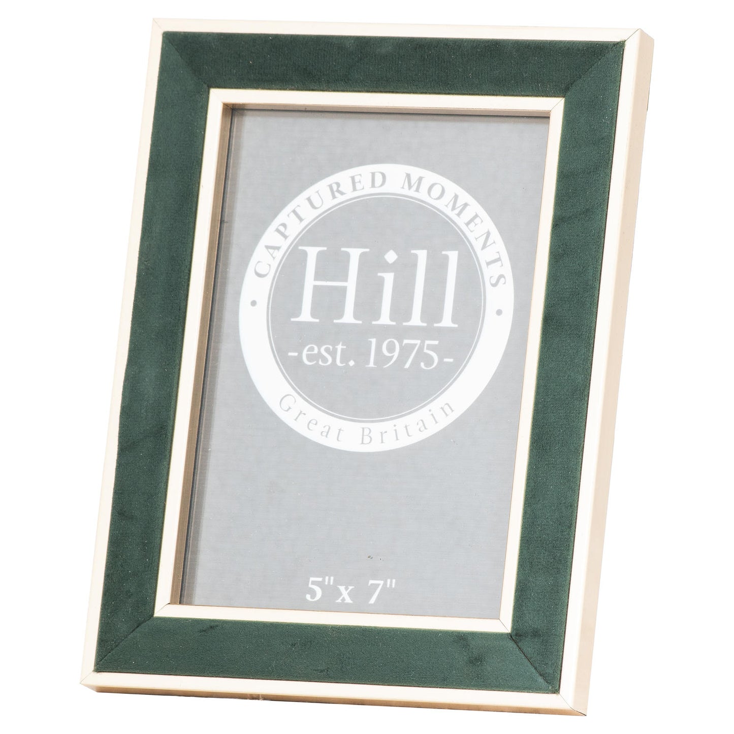 Gold Edged Emerald Velvet 5X7 Photo Frame