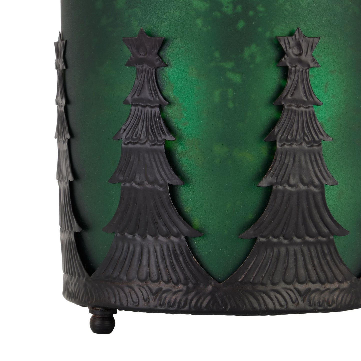 The Noel Collection Forest Green Tree Candle Holder