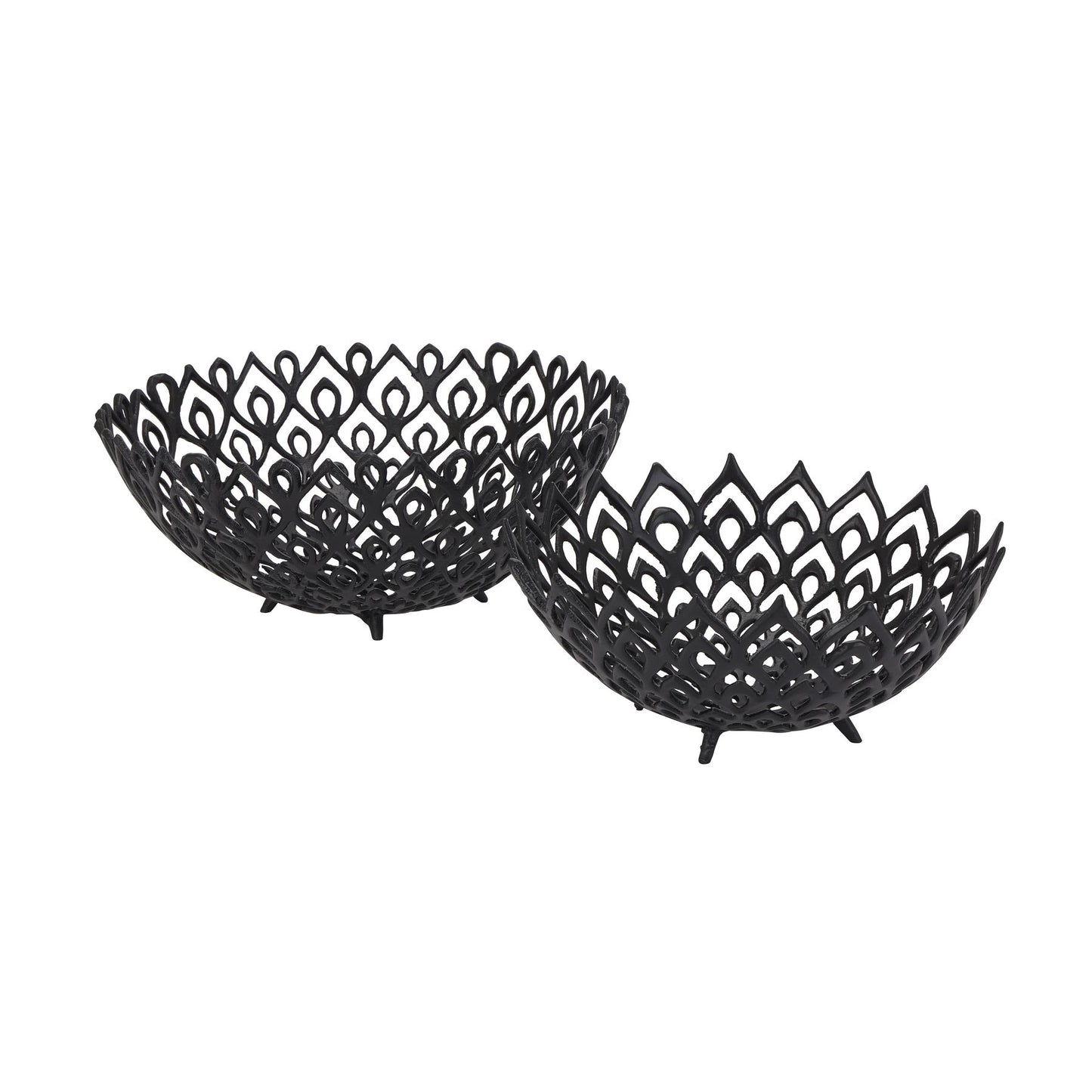 Black Cast Lattice Bowl